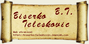 Biserko Telesković vizit kartica